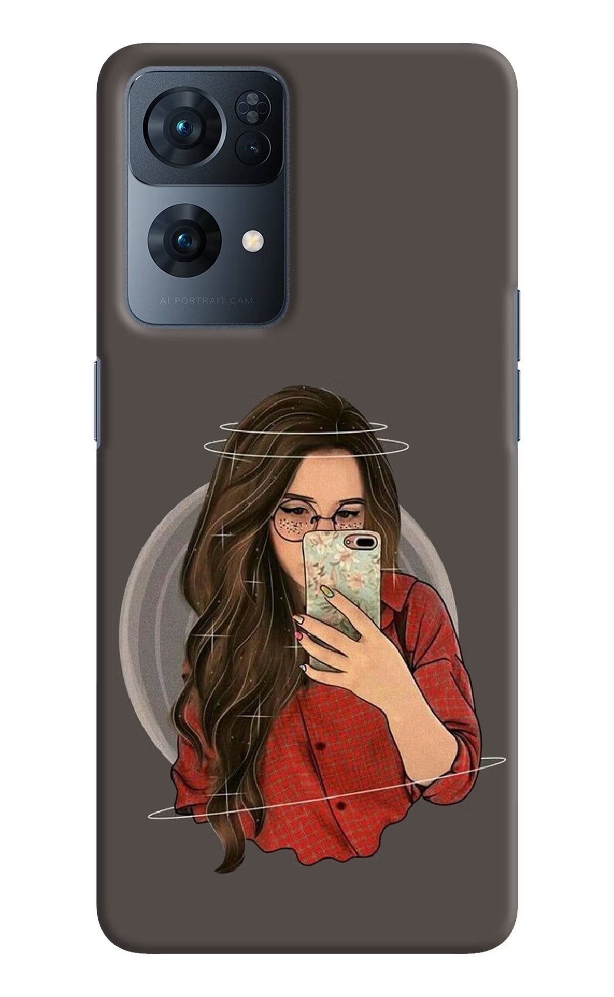 Selfie Queen Oppo Reno7 Pro 5G Hard Case Back Cover by Casekaro