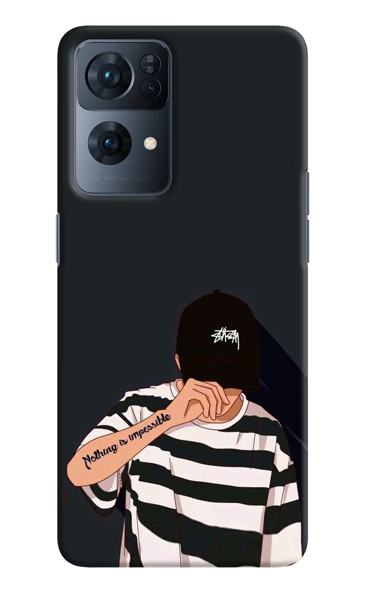 Aesthetic Boy Oppo Reno7 Pro 5G Hard Case Back Cover by Casekaro