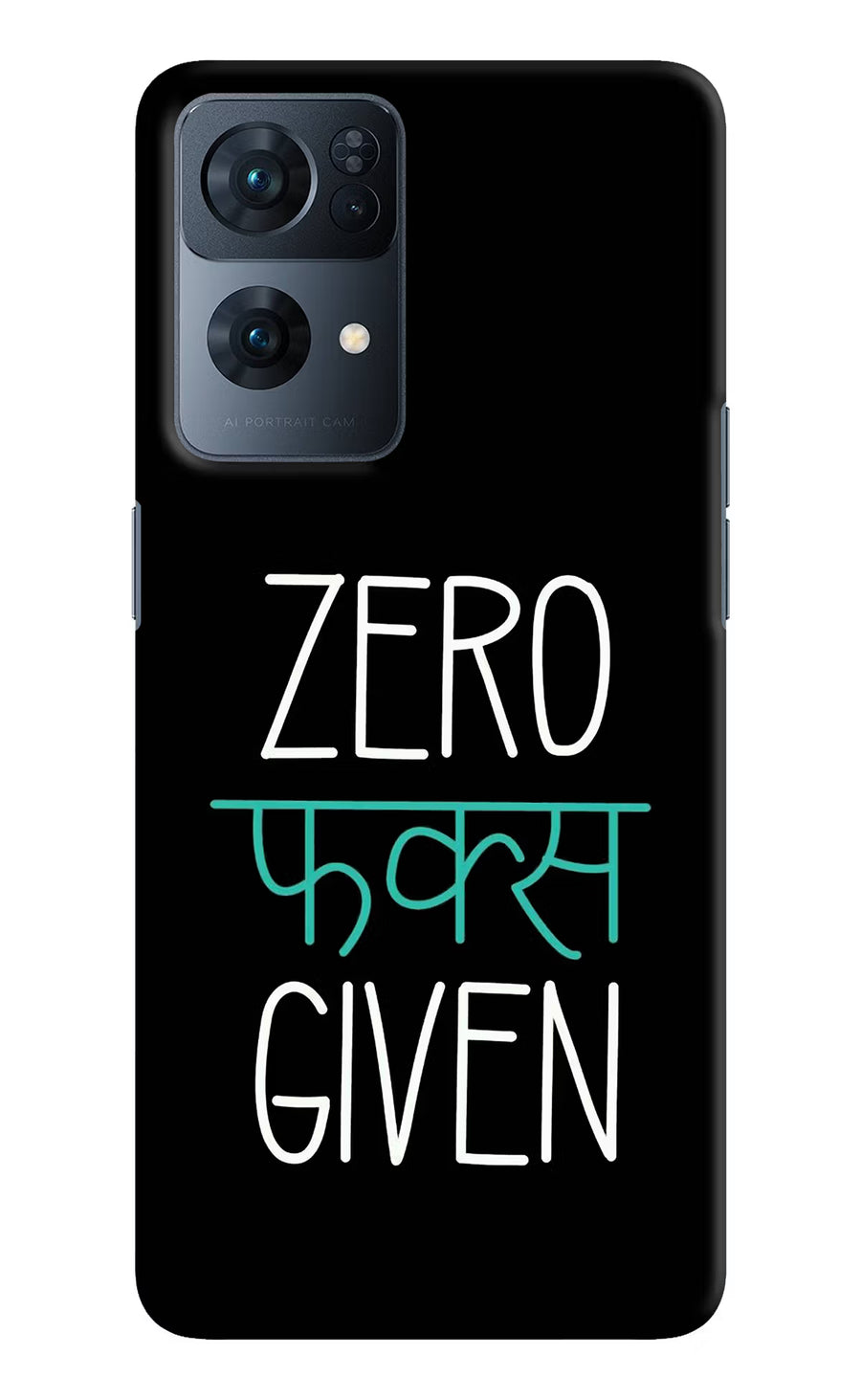Zero Fucks Given Oppo Reno7 Pro 5G Back Cover, Hard case