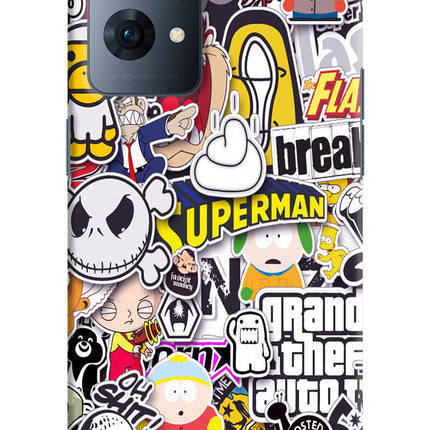 Sticker Bomb Oppo Reno7 Pro 5G Hard Case Back Cover by Casekaro