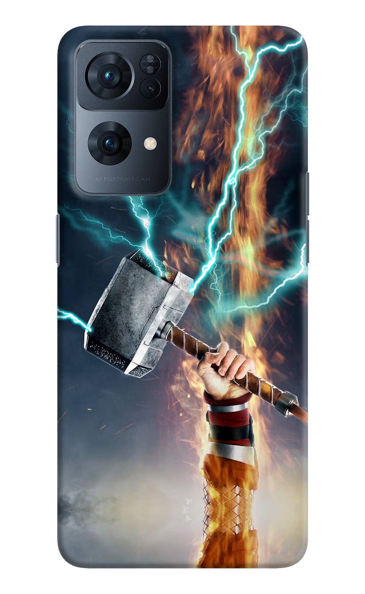 Thor Hammer Mjolnir Oppo Reno7 Pro 5G Hard Case Back Cover by Casekaro