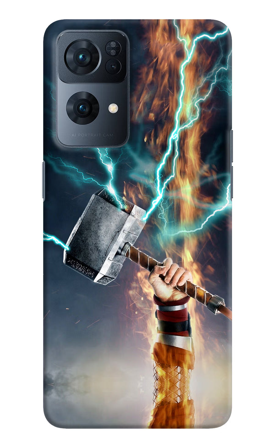 Thor Hammer Mjolnir Oppo Reno7 Pro 5G Back Cover, Hard case