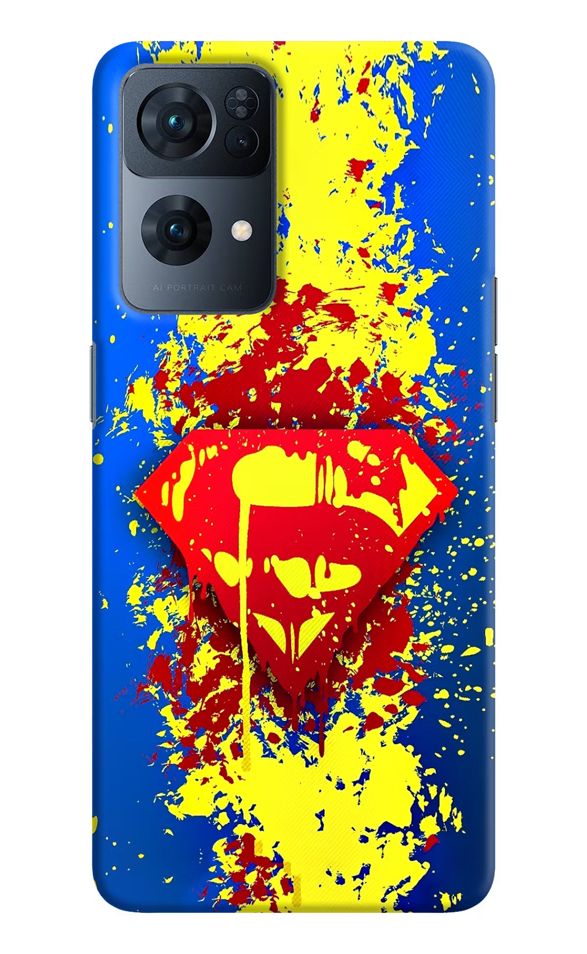 Superman logo Oppo Reno7 Pro 5G Hard Case Back Cover by Casekaro
