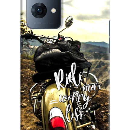 Ride More Worry Less Oppo Reno7 Pro 5G Hard Case Back Cover by Casekaro