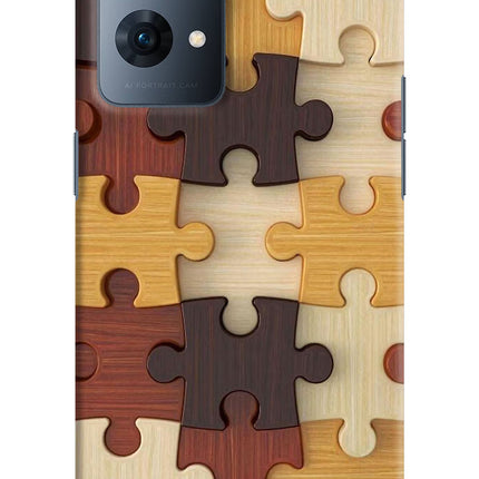 Wooden Puzzle Oppo Reno7 Pro 5G Hard Case Back Cover by Casekaro