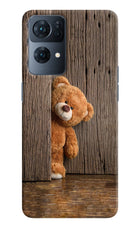 Teddy Wooden Oppo Reno7 Pro 5G Hard Case Back Cover by Casekaro