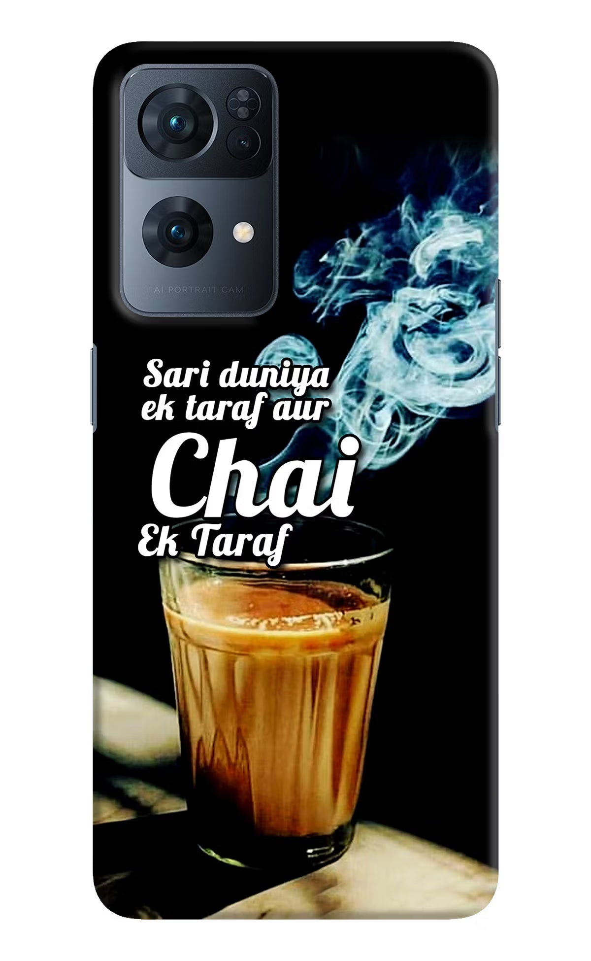 Chai Ek Taraf Quote Oppo Reno7 Pro 5G Hard Case Back Cover by Casekaro