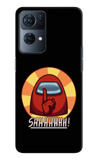 Among Us Shhh! Oppo Reno7 Pro 5G Hard Case Back Cover by Casekaro