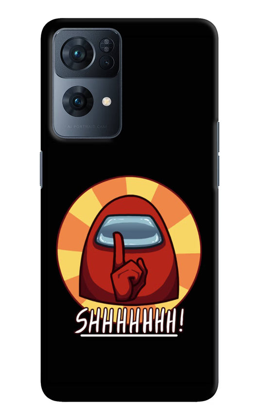 Among Us Shhh! Oppo Reno7 Pro 5G Hard Case Back Cover by Casekaro