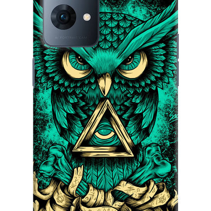 Green Owl Oppo Reno7 Pro 5G Hard Case Back Cover by Casekaro