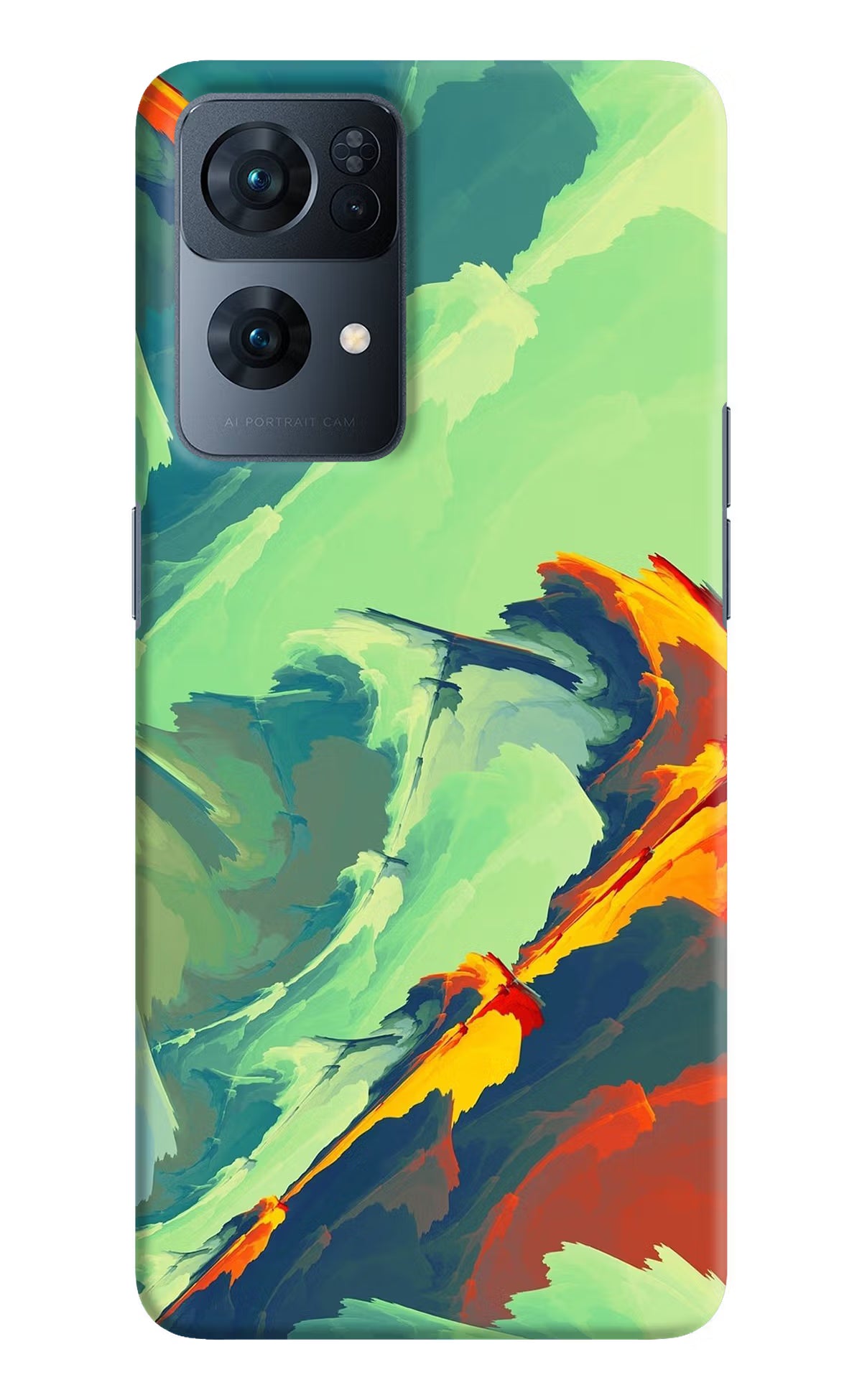 Paint Art Oppo Reno7 Pro 5G Hard Case Back Cover by Casekaro