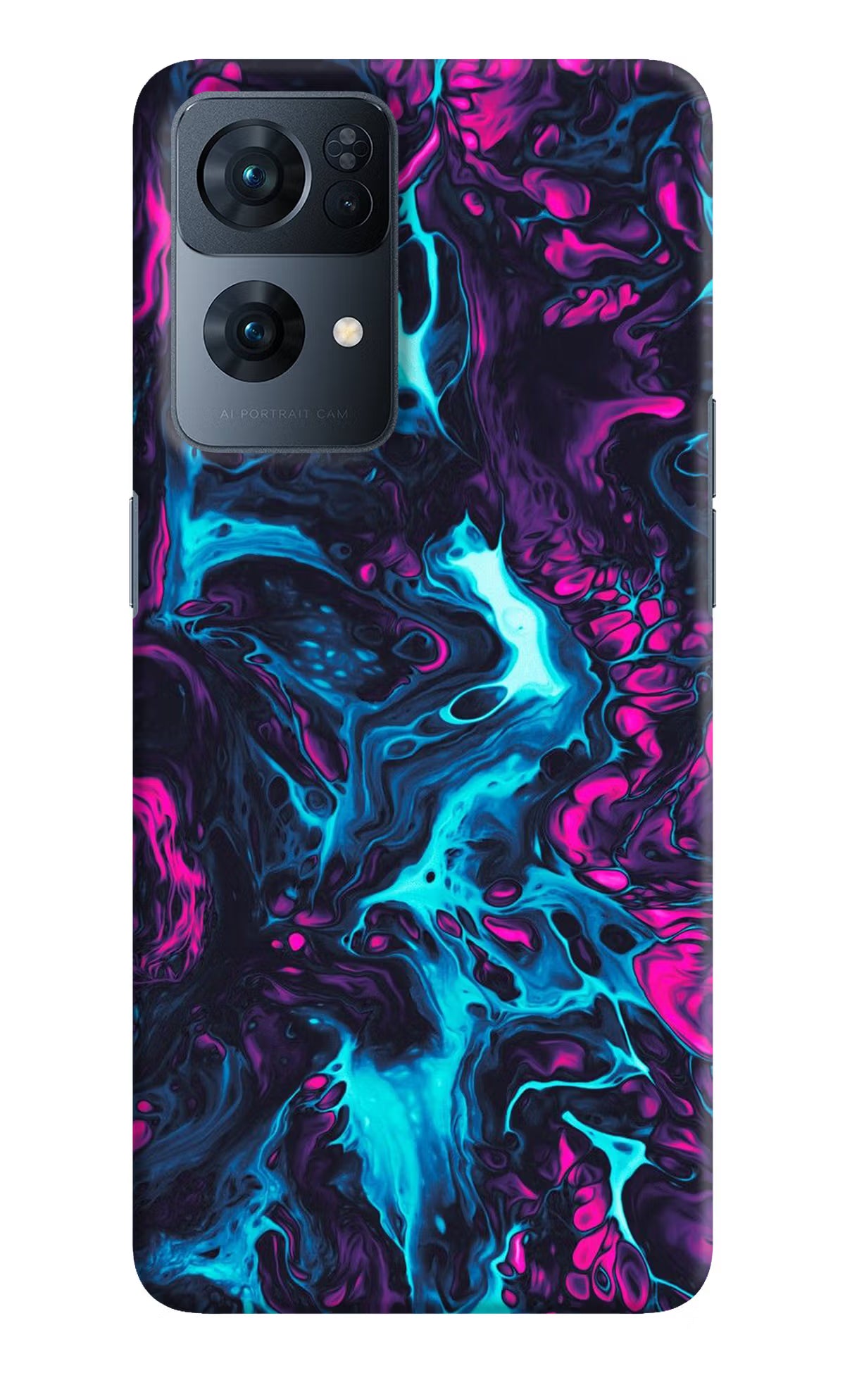 Abstract Oppo Reno7 Pro 5G Hard Case Back Cover by Casekaro