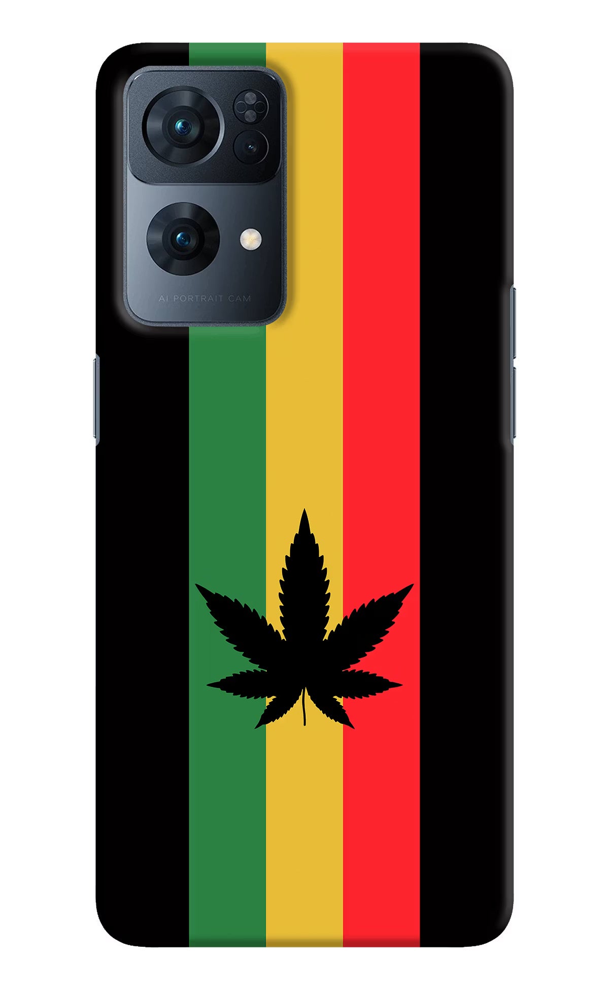 Weed Flag Oppo Reno7 Pro 5G Hard Case Back Cover by Casekaro