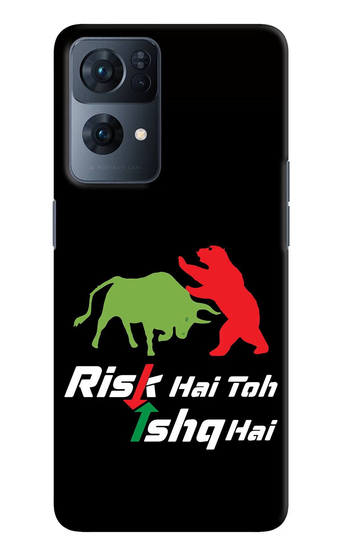 Risk Hai Toh Ishq Hai Oppo Reno7 Pro 5G Hard Case Back Cover by Casekaro