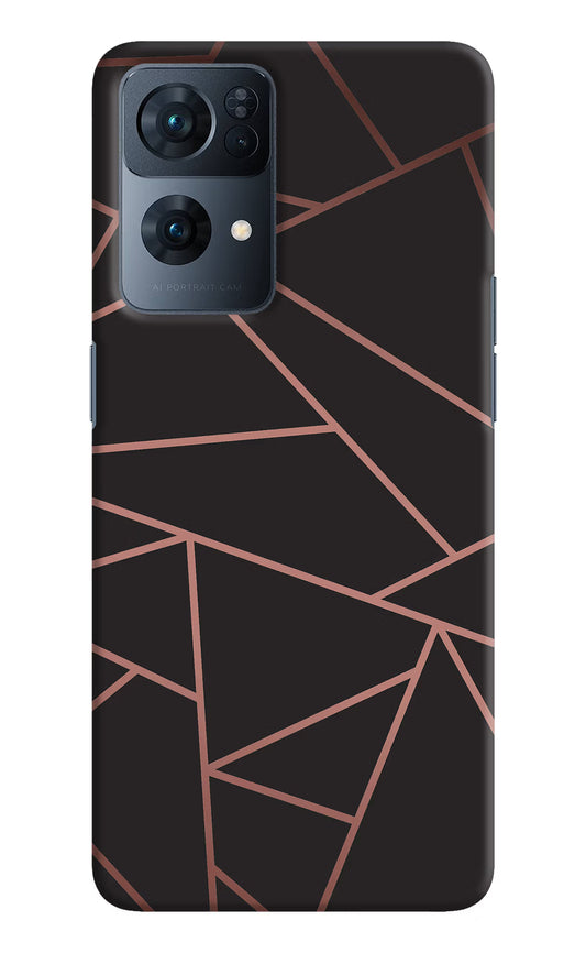 Geometric Pattern Oppo Reno7 Pro 5G Hard Case Back Cover by Casekaro