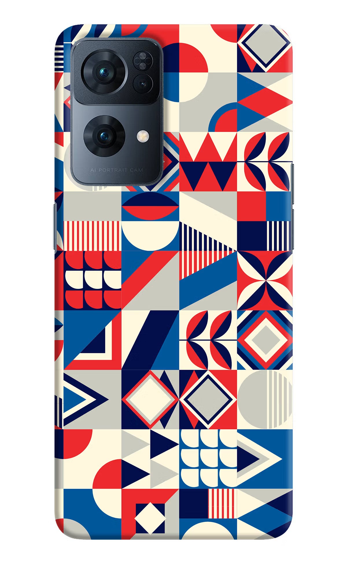 Colorful Pattern Oppo Reno7 Pro 5G Hard Case Back Cover by Casekaro