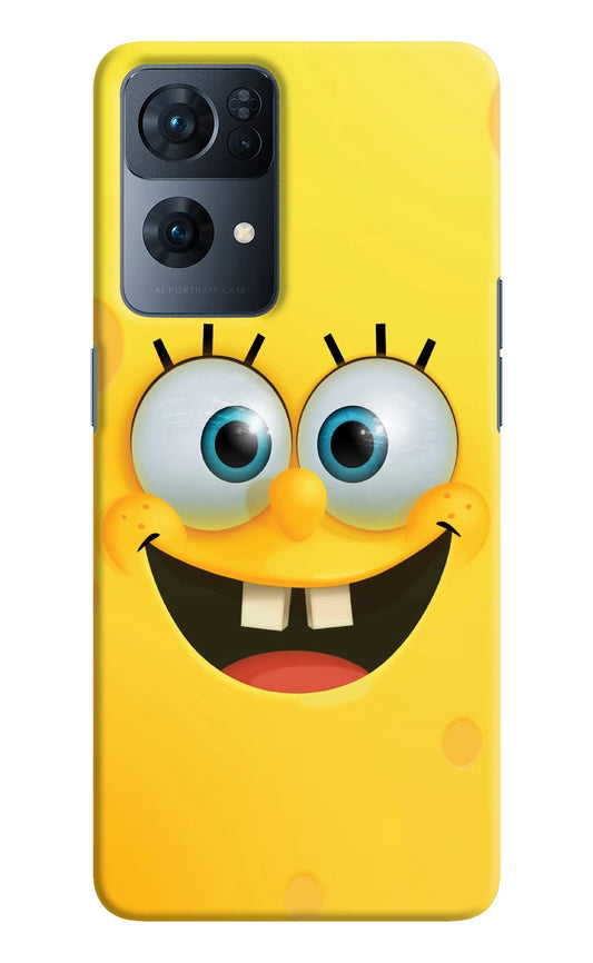 Sponge 1 Oppo Reno7 Pro 5G Hard Case Back Cover by Casekaro