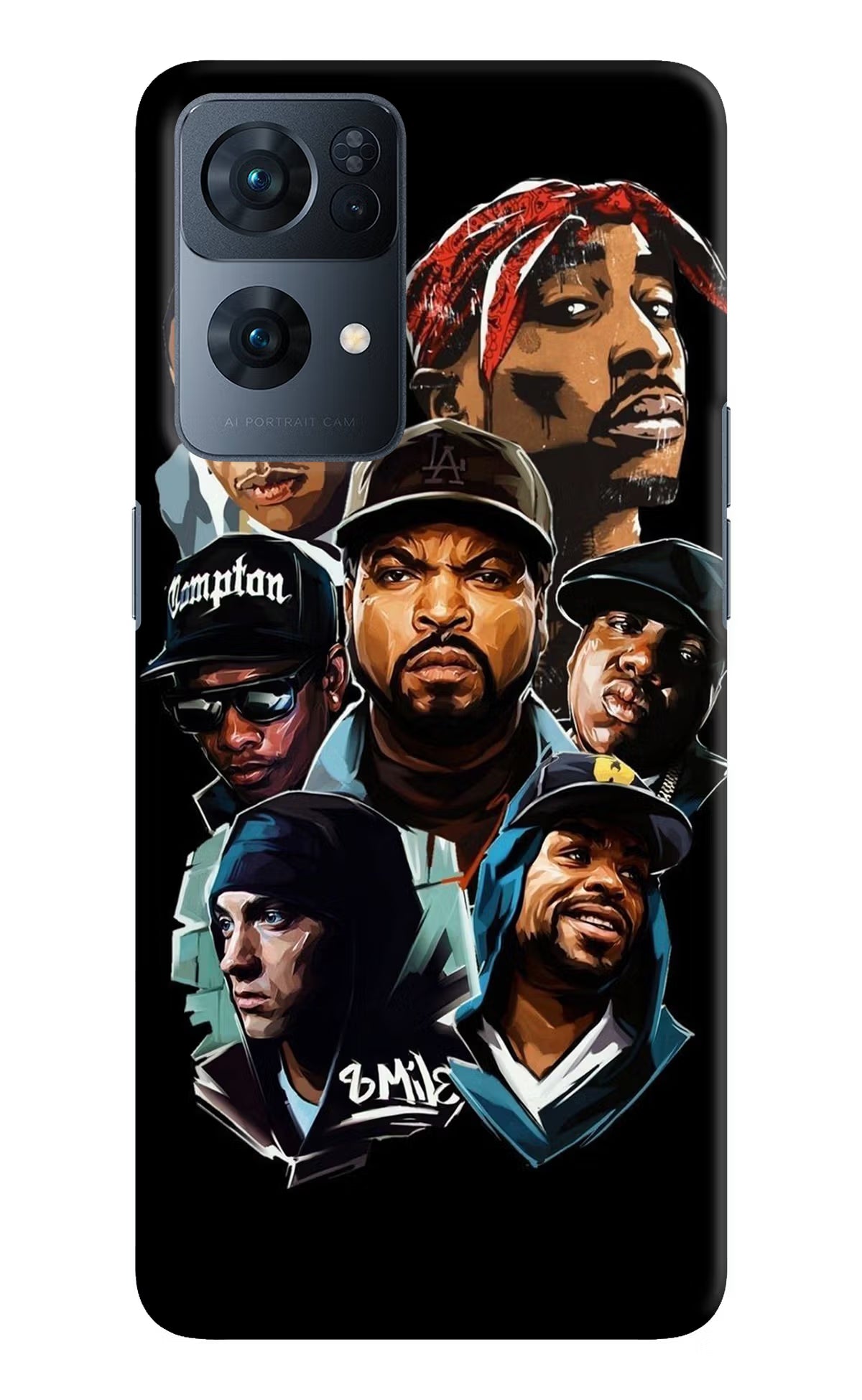 Rappers Oppo Reno7 Pro 5G Hard Case Back Cover by Casekaro