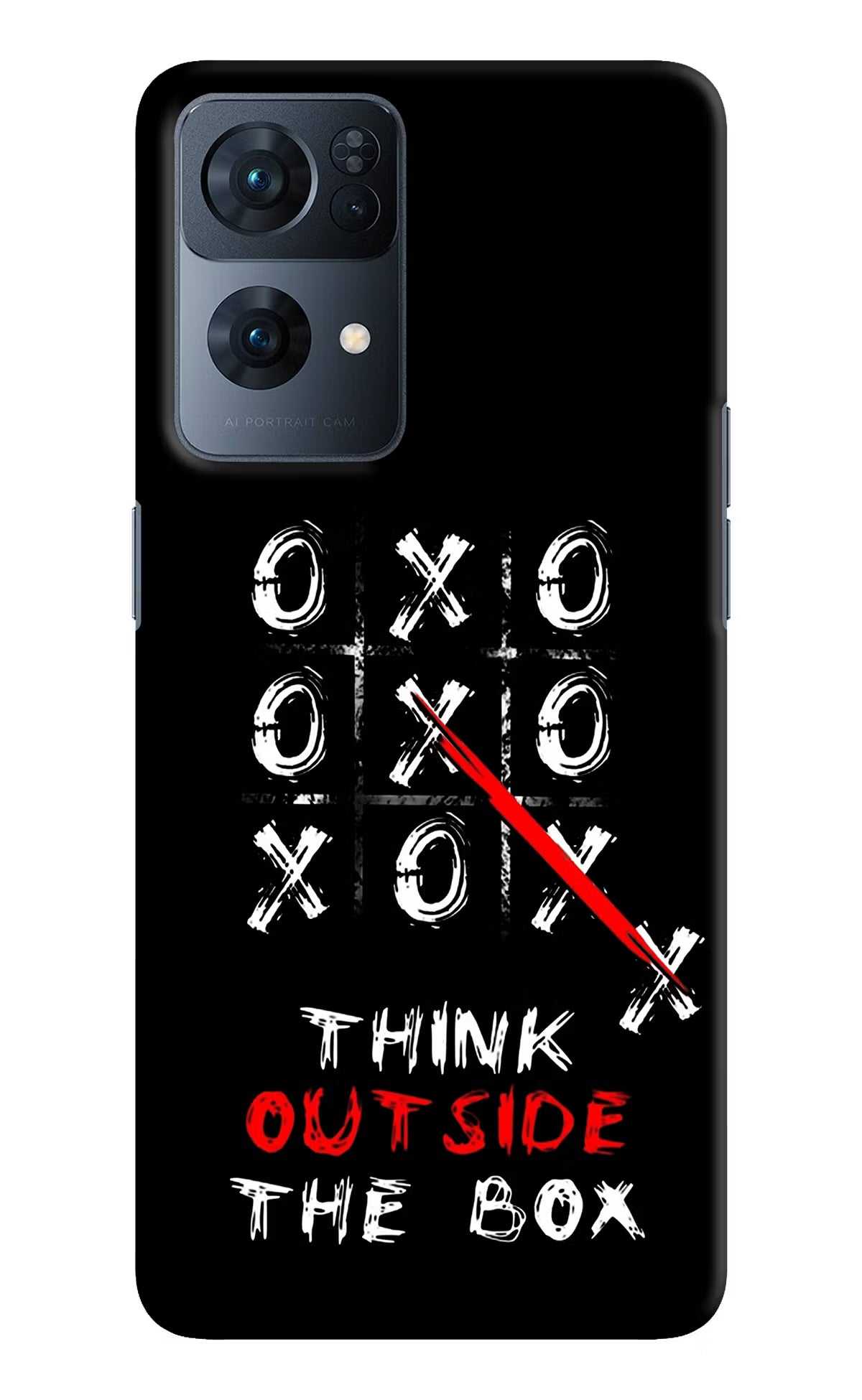 Think out of the BOX Oppo Reno7 Pro 5G Hard Case Back Cover by Casekaro