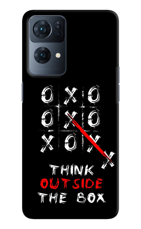 Think out of the BOX Oppo Reno7 Pro 5G Hard Case Back Cover by Casekaro