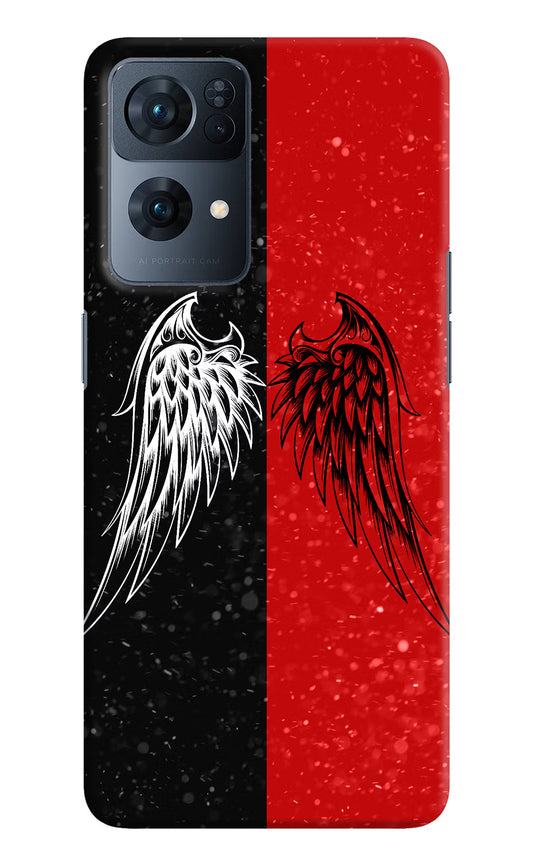 Wings Oppo Reno7 Pro 5G Hard Case Back Cover by Casekaro