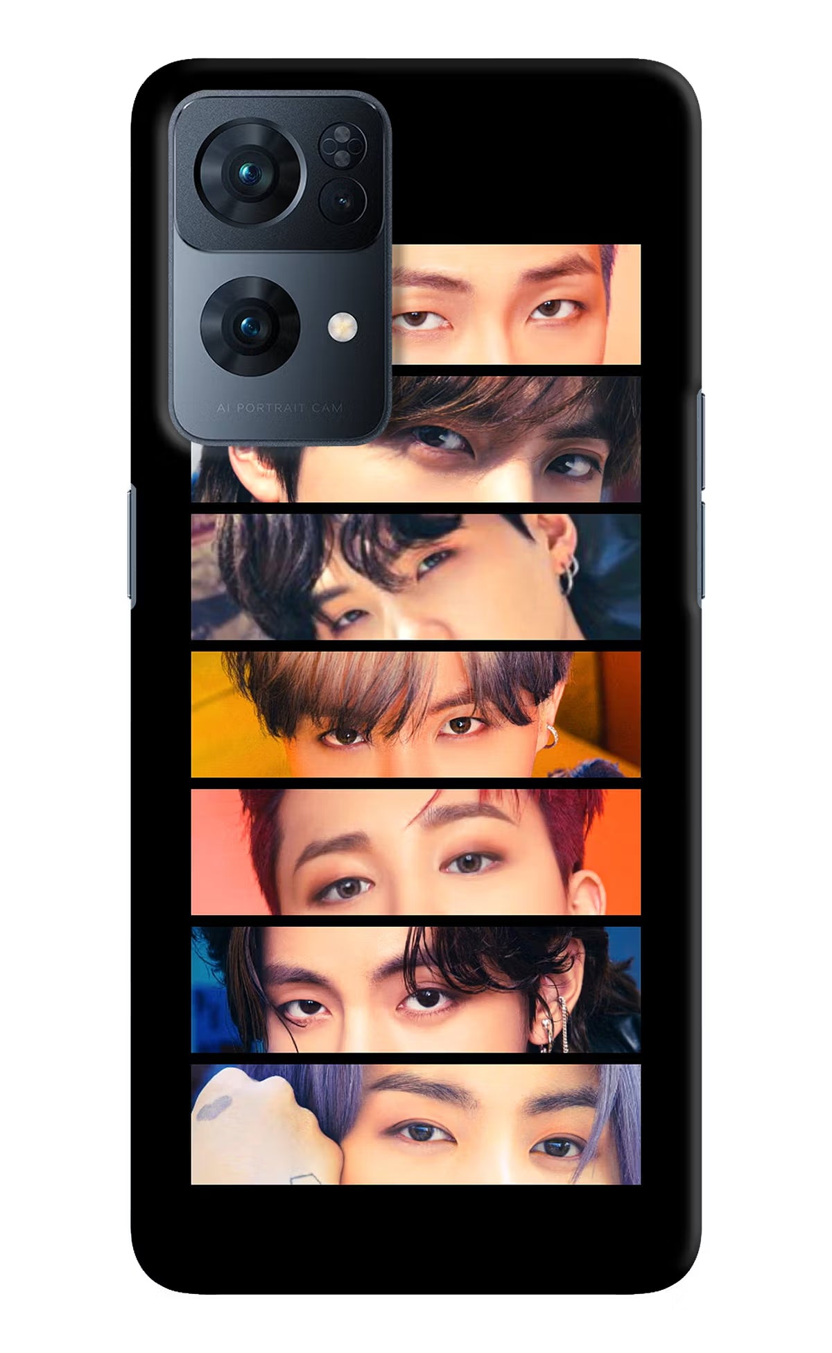BTS Eyes Oppo Reno7 Pro 5G Hard Case Back Cover by Casekaro