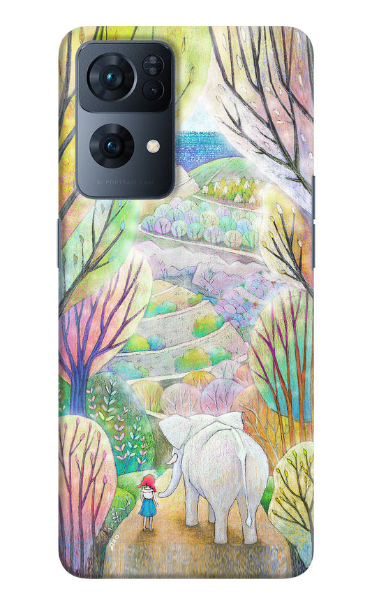 Nature Painting Oppo Reno7 Pro 5G Hard Case Back Cover by Casekaro