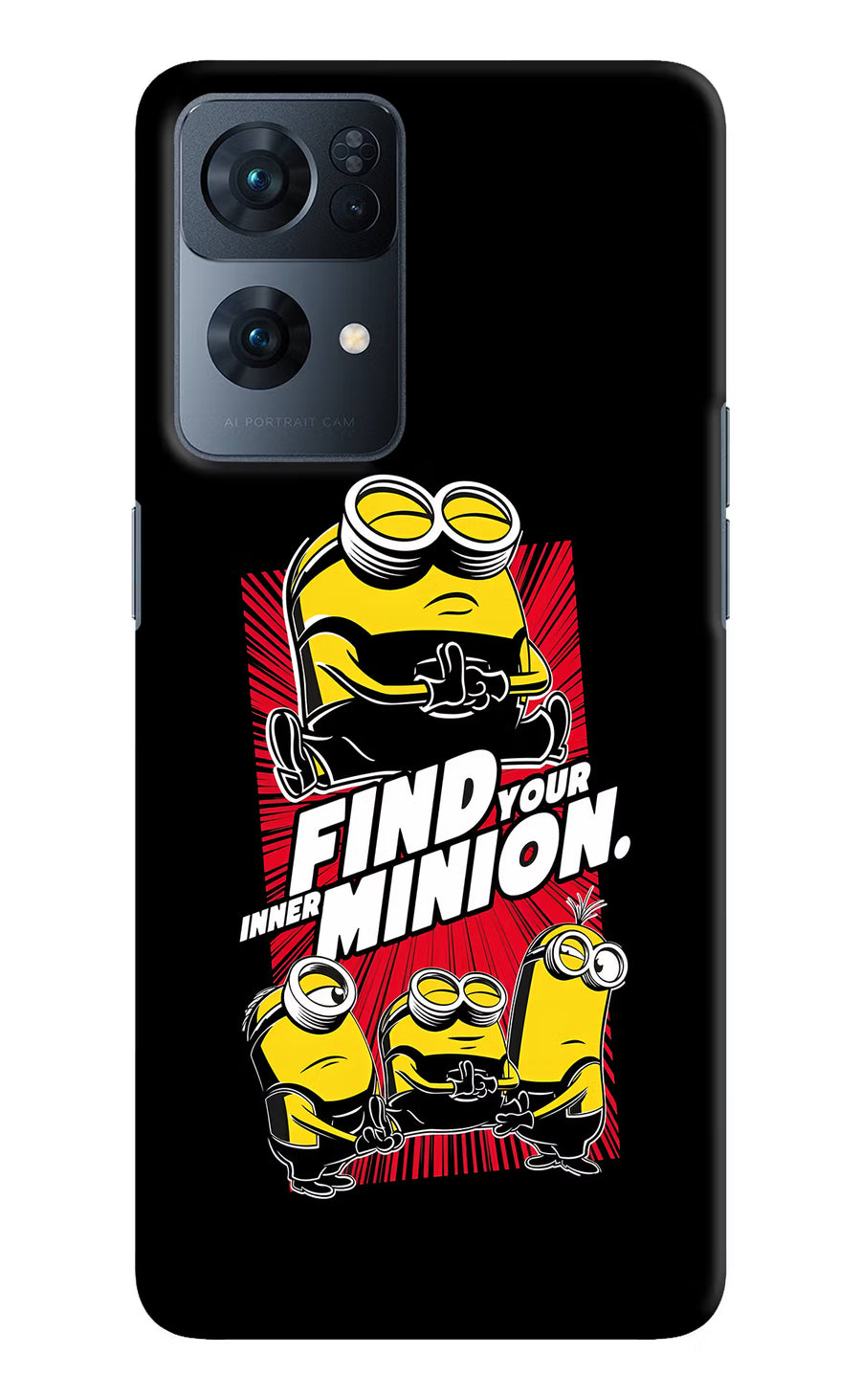 Find your inner Minion Oppo Reno7 Pro 5G Back Cover, Hard case