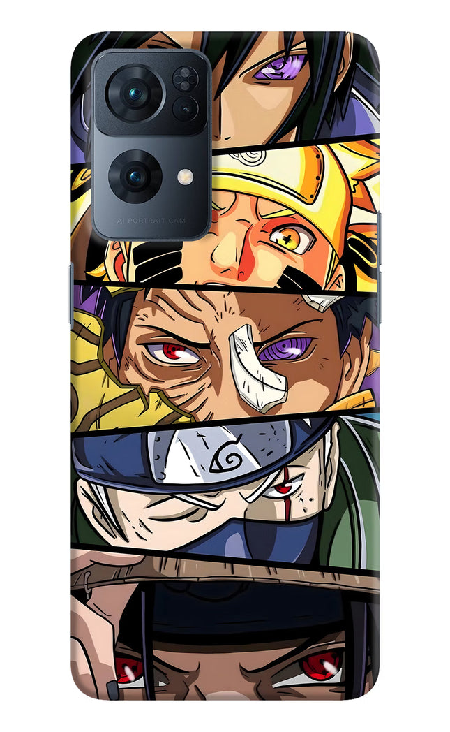 Naruto Character Oppo Reno7 Pro 5G Hard Case Back Cover by Casekaro
