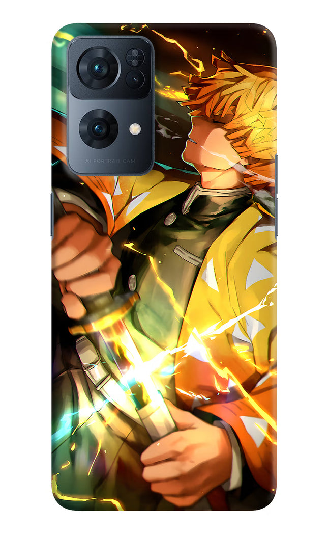 Demon Slayer Oppo Reno7 Pro 5G Hard Case Back Cover by Casekaro