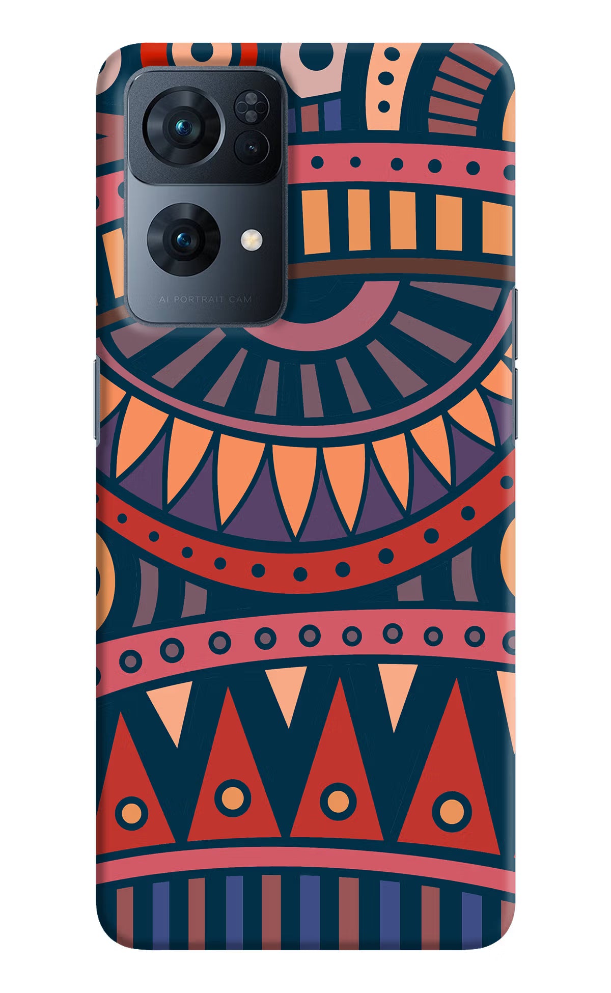 African Culture Design Oppo Reno7 Pro 5G Hard Case Back Cover by Casekaro