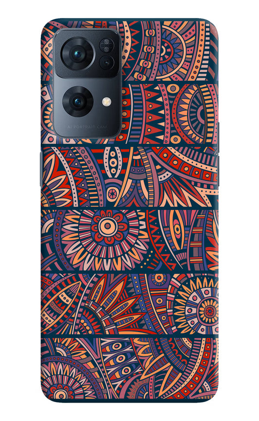 African Culture Design Oppo Reno7 Pro 5G Hard Case Back Cover by Casekaro