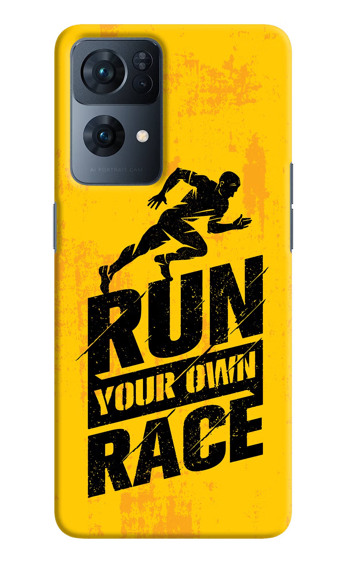 Run Your Own Race Oppo Reno7 Pro 5G Hard Case Back Cover by Casekaro
