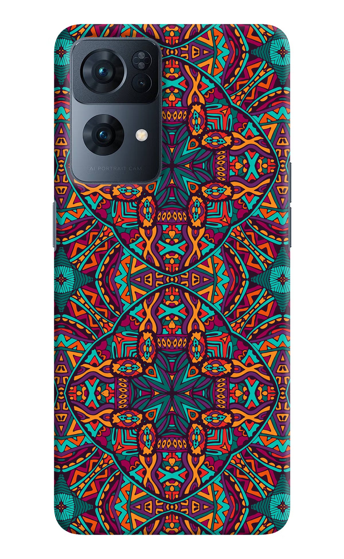 Colour Mandala Oppo Reno7 Pro 5G Hard Case Back Cover by Casekaro