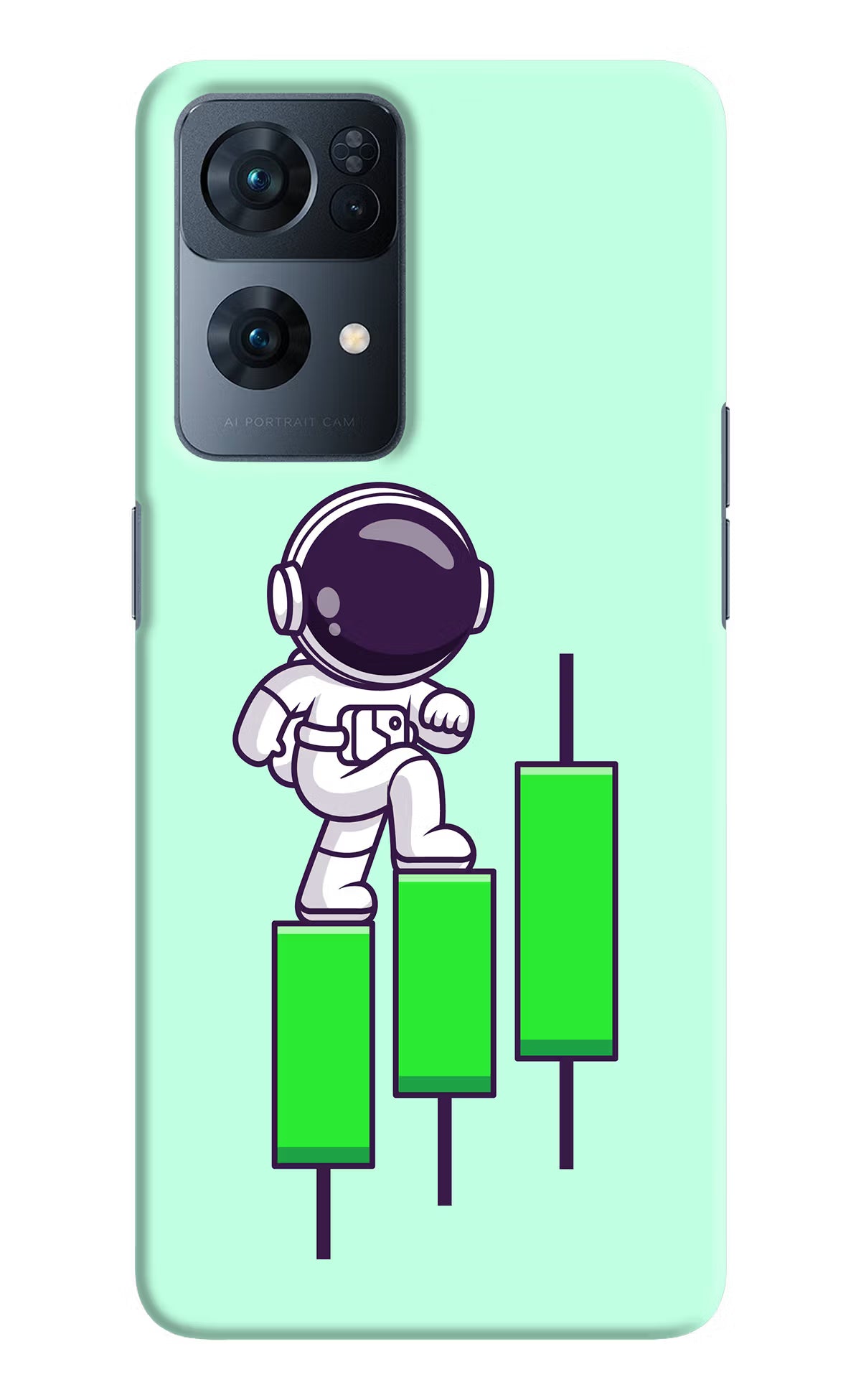 Astronaut Trader Oppo Reno7 Pro 5G Hard Case Back Cover by Casekaro
