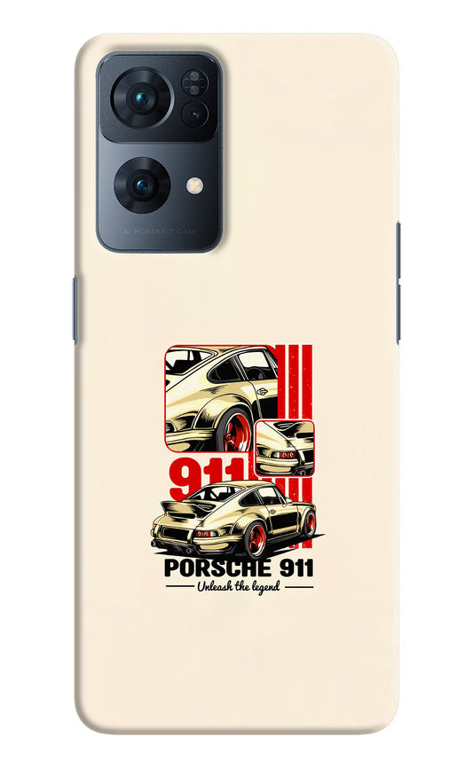 Classic Porsche 911 Oppo Reno7 Pro 5G Hard Case Back Cover by Casekaro