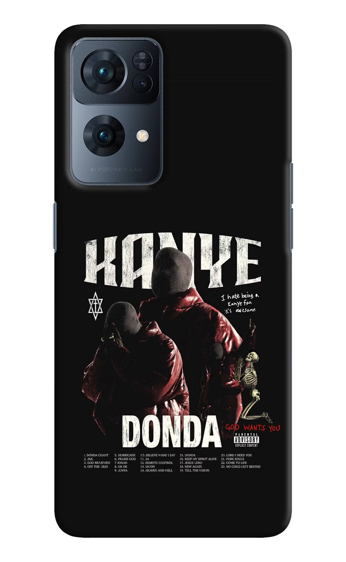 Donda Kanye West Oppo Reno7 Pro 5G Hard Case Back Cover by Casekaro