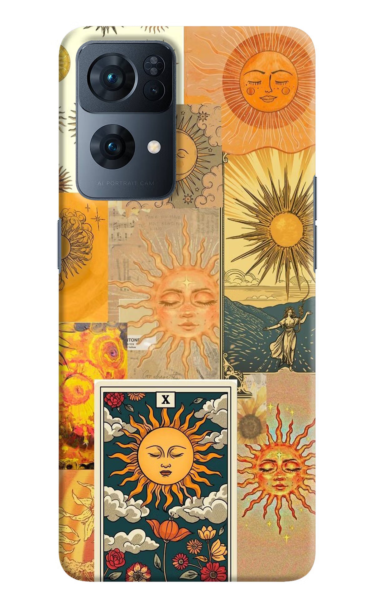 Sun Oppo Reno7 Pro 5G Hard Case Back Cover by Casekaro
