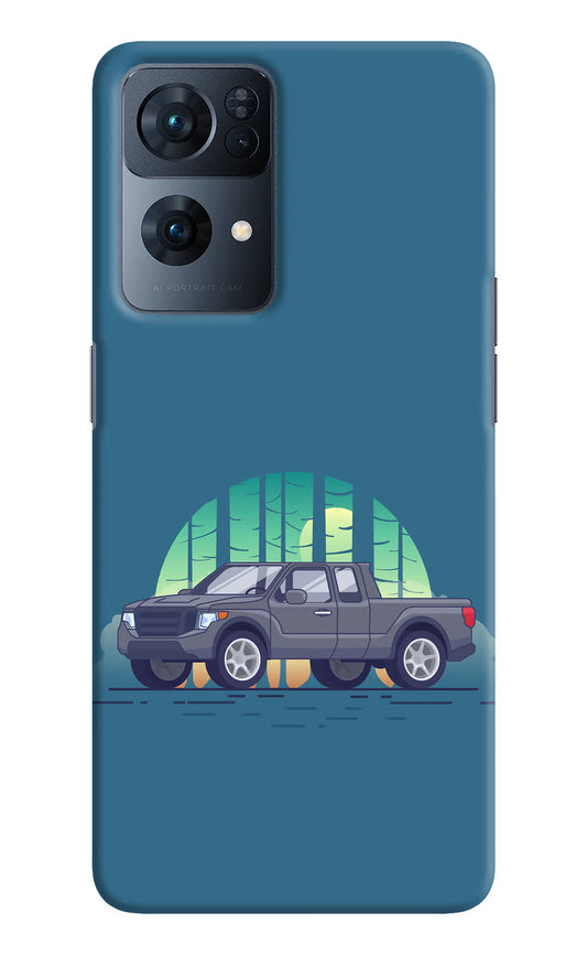 Retro Garage Vibe Oppo Reno7 Pro 5G Hard Case Back Cover by Casekaro