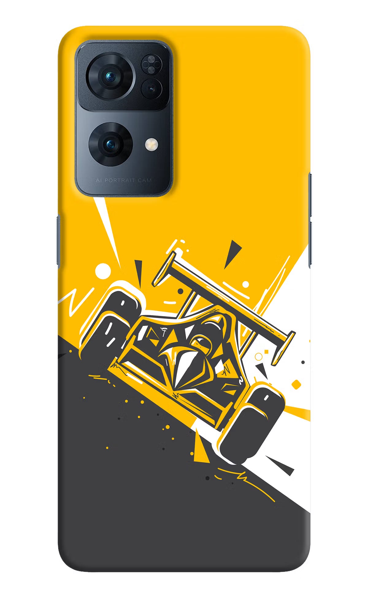 Track King Oppo Reno7 Pro 5G Hard Case Back Cover by Casekaro