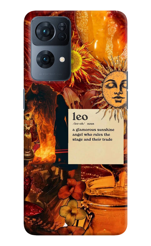 Leo Zodiac Oppo Reno7 Pro 5G Hard Case Back Cover by Casekaro