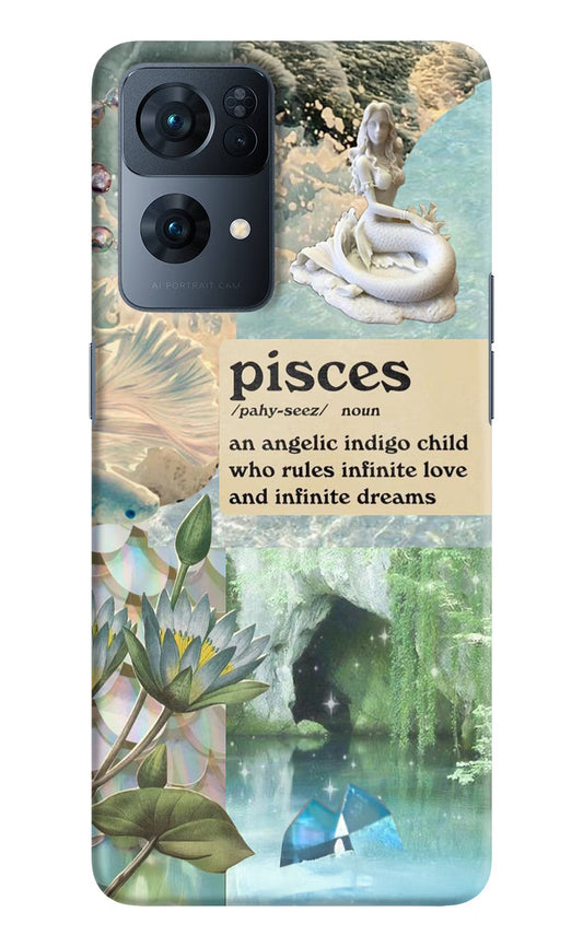 Pisces Zodiac Oppo Reno7 Pro 5G Hard Case Back Cover by Casekaro