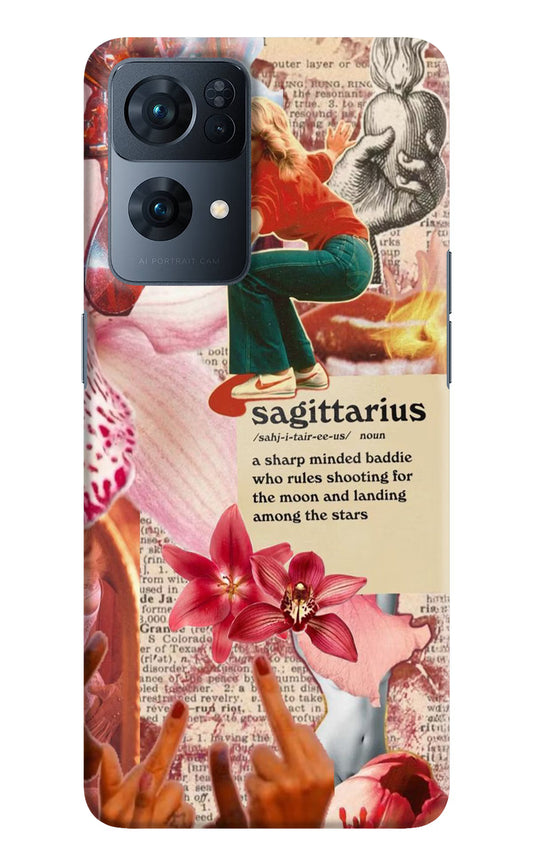 Sagittarius Zodiac Oppo Reno7 Pro 5G Hard Case Back Cover by Casekaro