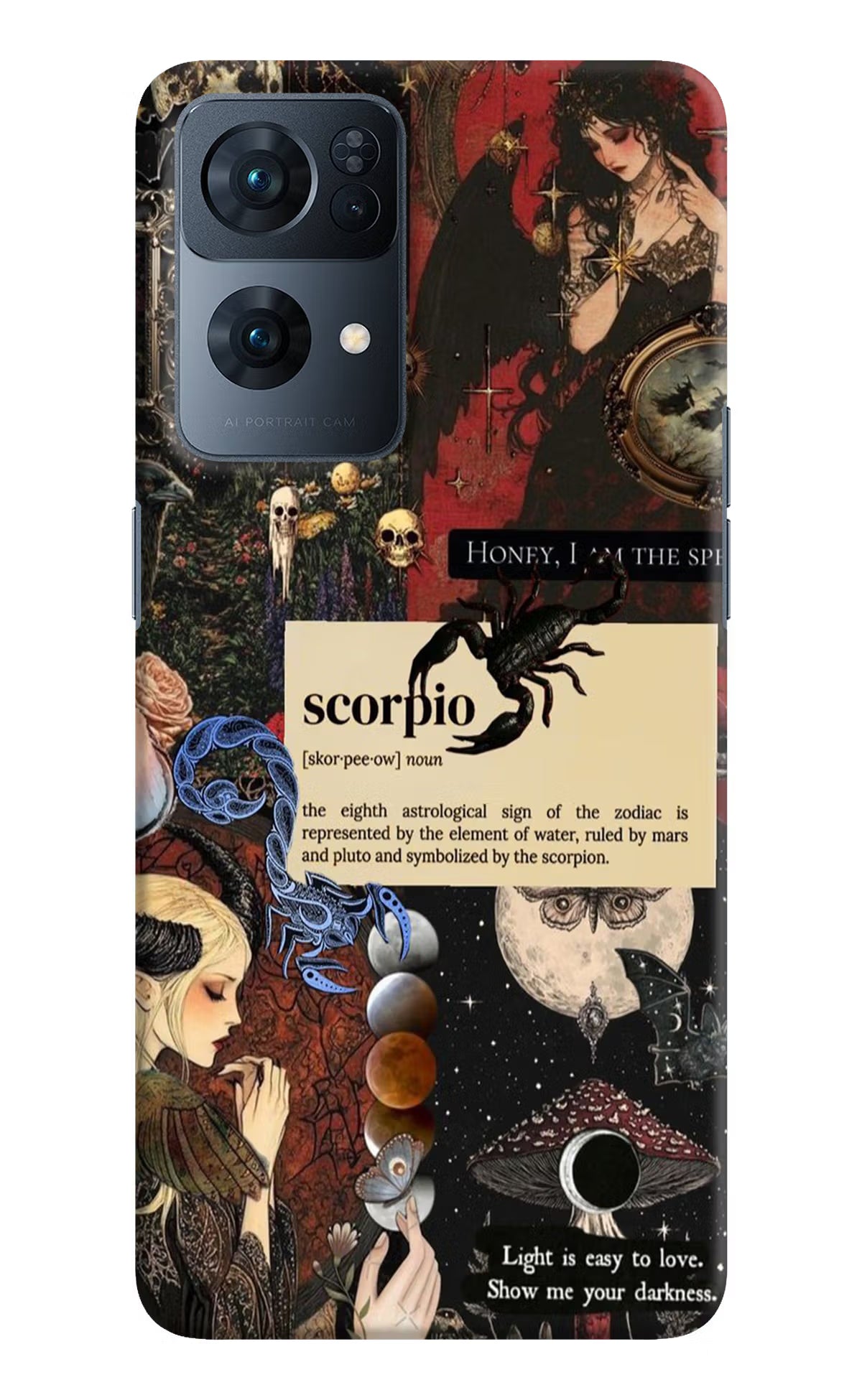 Scorpio Zodiac Oppo Reno7 Pro 5G Hard Case Back Cover by Casekaro