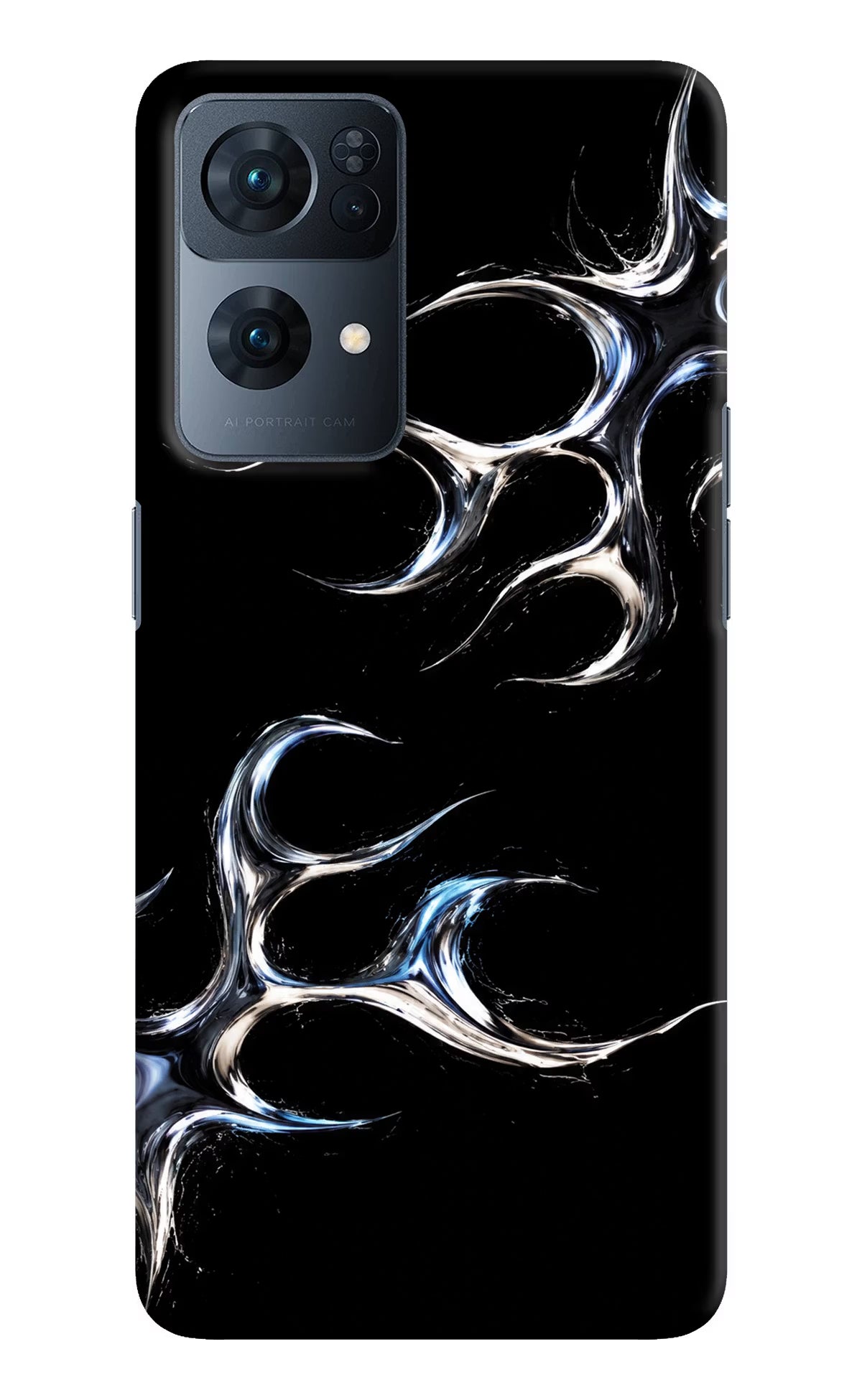 Chrome Tribal Oppo Reno7 Pro 5G Hard Case Back Cover by Casekaro