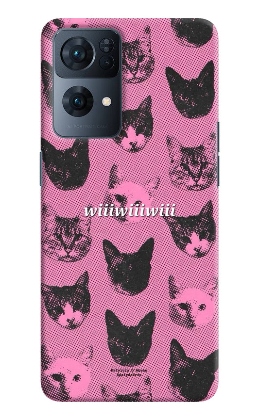 Pink Cats Oppo Reno7 Pro 5G Back Cover