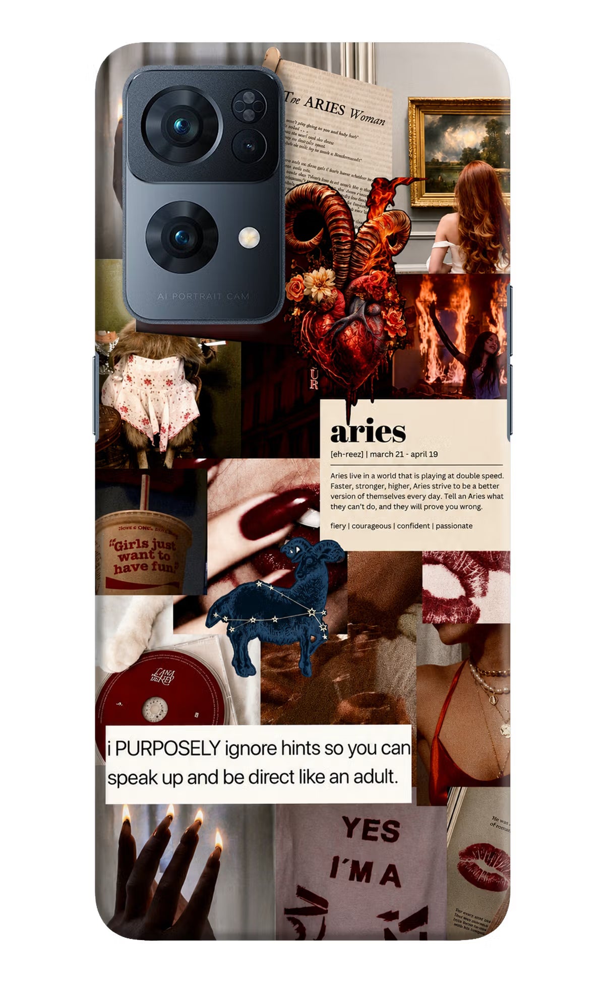Zodiac Aries Oppo Reno7 Pro 5G Back Cover