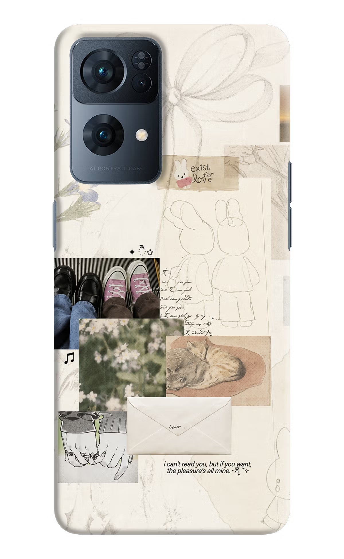 Soft Aesthetic Oppo Reno7 Pro 5G Back Cover