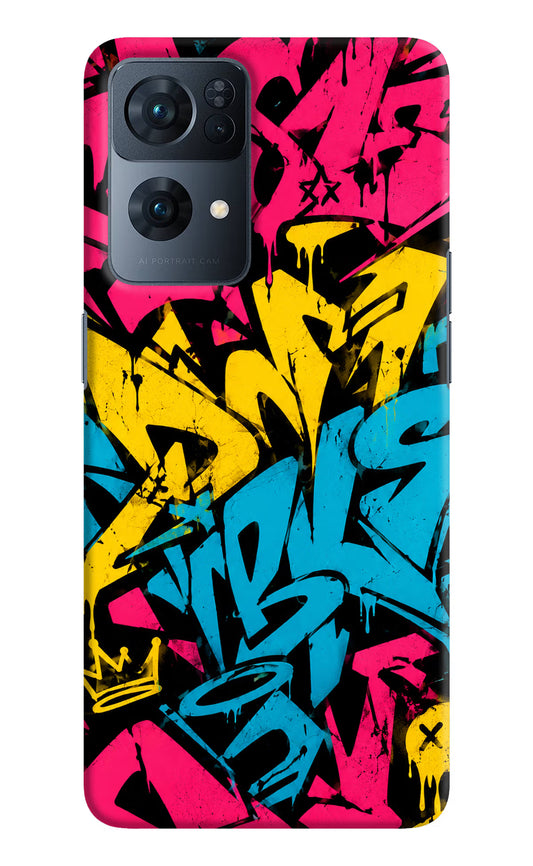 Graffiti Vibe Oppo Reno7 Pro 5G Hard Case Back Cover by Casekaro