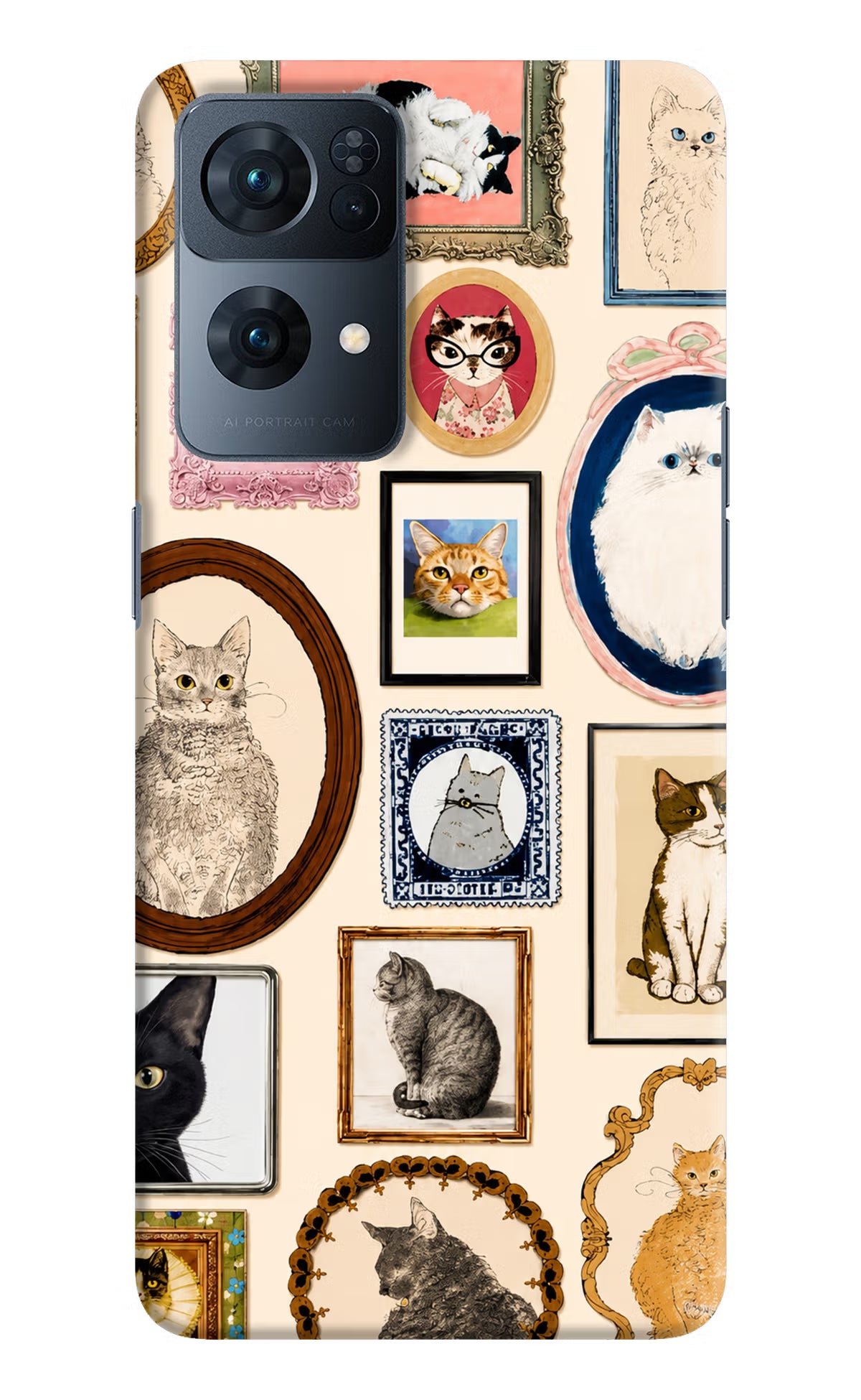 Mirror Cats Oppo Reno7 Pro 5G Back Cover